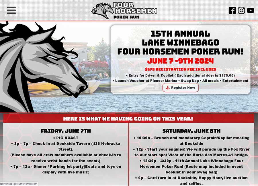 Lake Winnebago Four Horsemen Poker Run