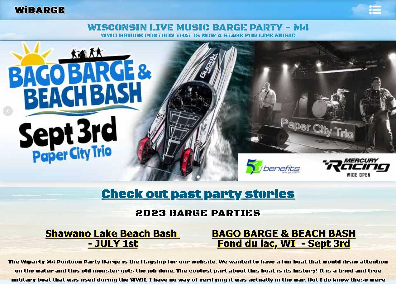 Wisconsin Barge Parties